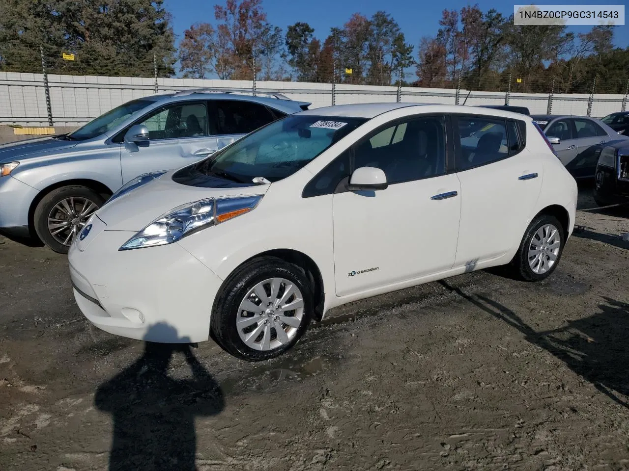 1N4BZ0CP9GC314543 2016 Nissan Leaf Sv