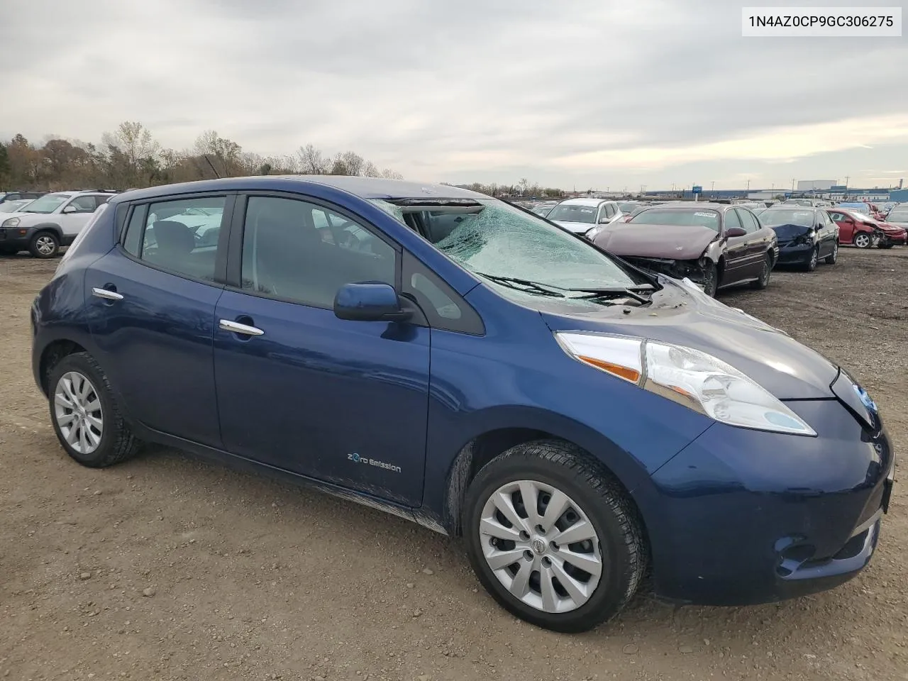 2016 Nissan Leaf S VIN: 1N4AZ0CP9GC306275 Lot: 79167264