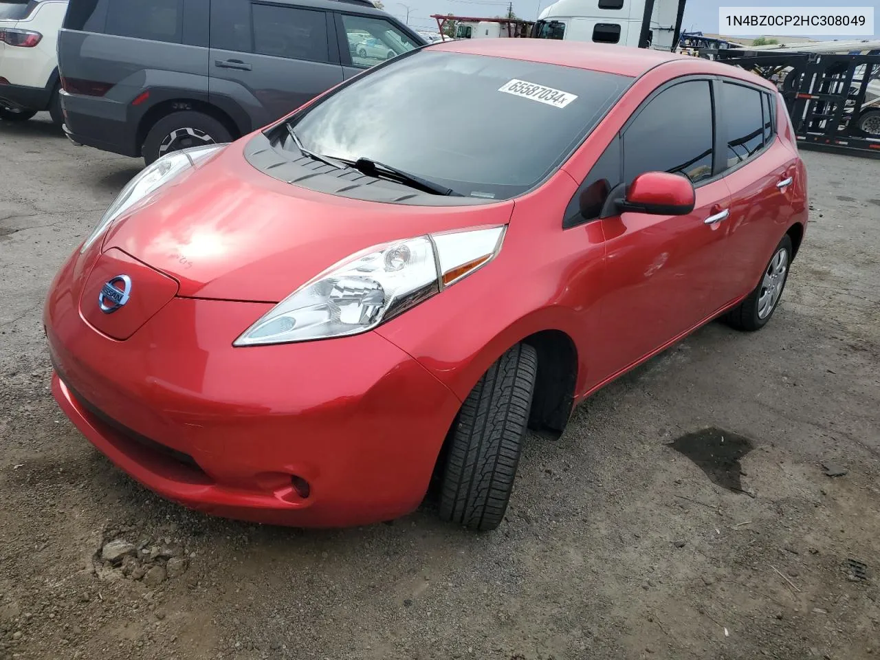 2017 Nissan Leaf S VIN: 1N4BZ0CP2HC308049 Lot: 65587034