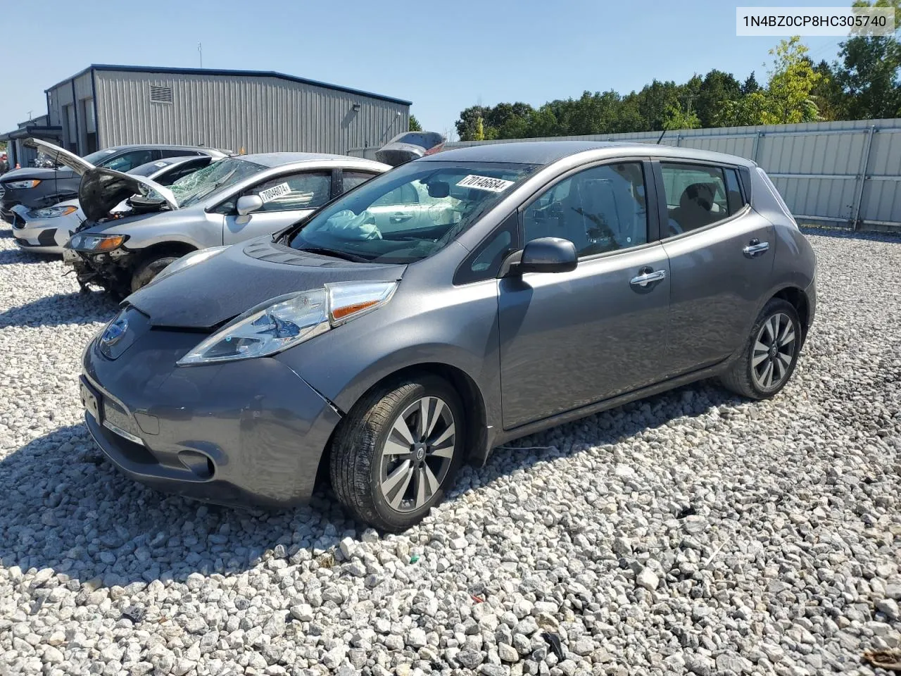 2017 Nissan Leaf S VIN: 1N4BZ0CP8HC305740 Lot: 70146684