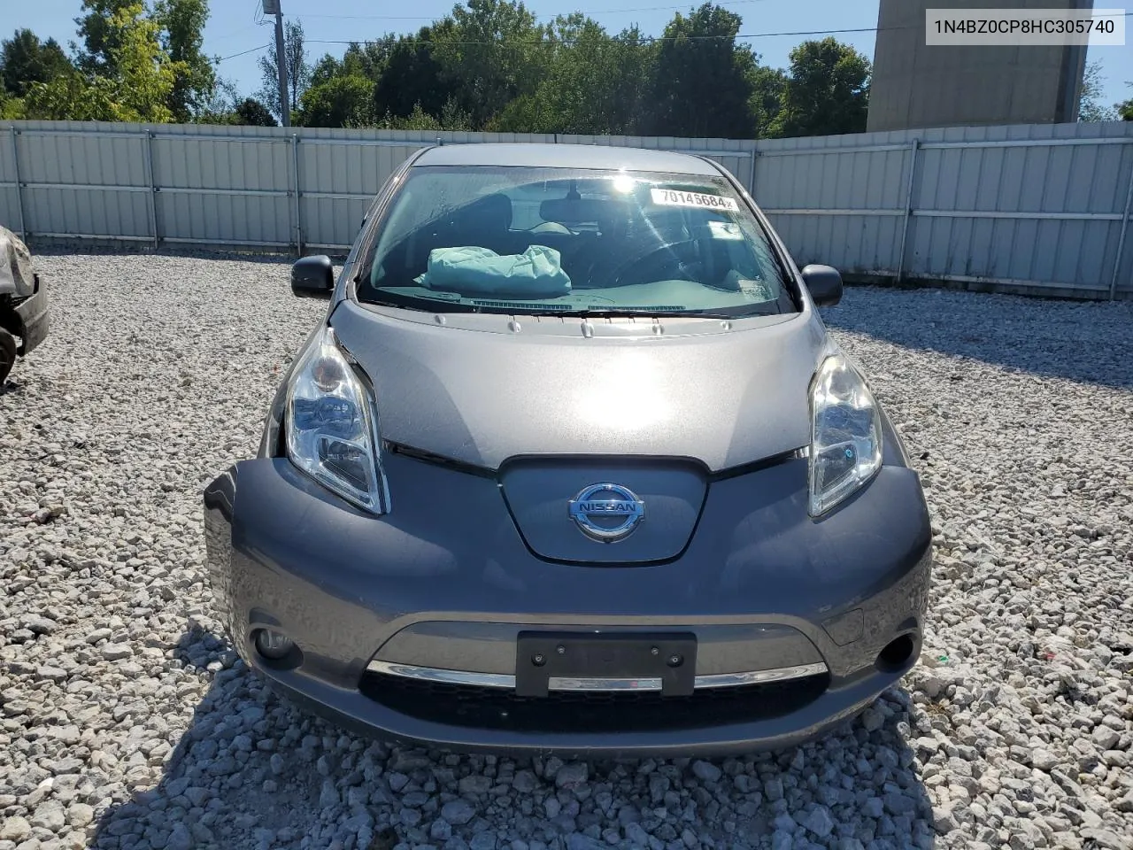 1N4BZ0CP8HC305740 2017 Nissan Leaf S