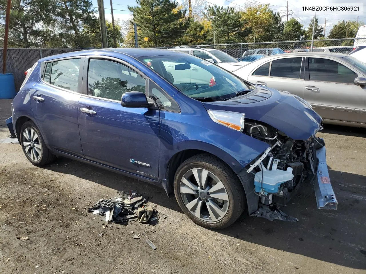 2017 Nissan Leaf S VIN: 1N4BZ0CP6HC306921 Lot: 76540964