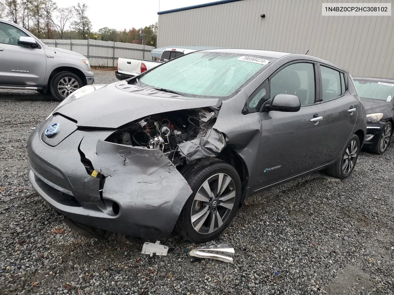 2017 Nissan Leaf S VIN: 1N4BZ0CP2HC308102 Lot: 78698474