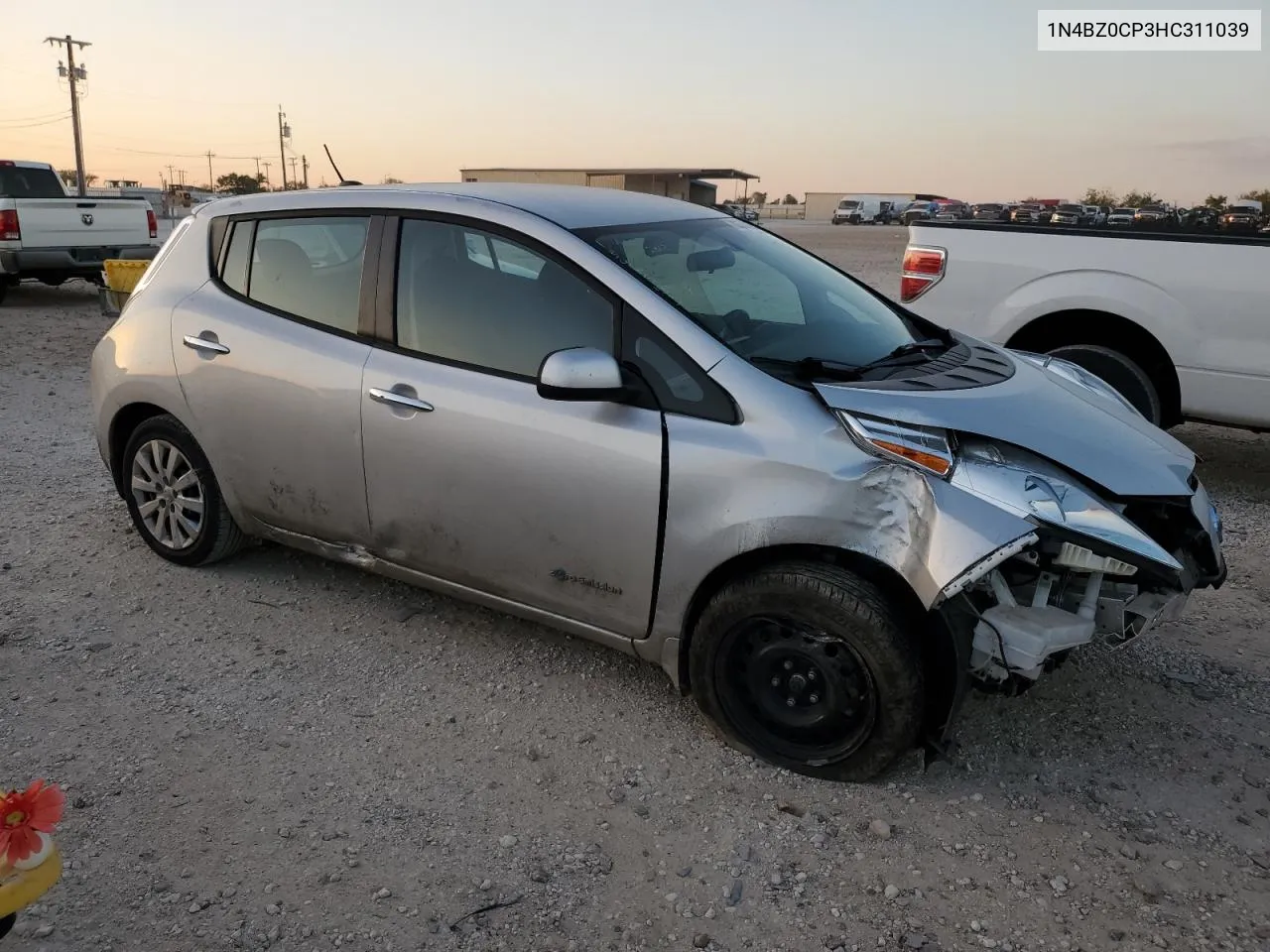 2017 Nissan Leaf S VIN: 1N4BZ0CP3HC311039 Lot: 80374524