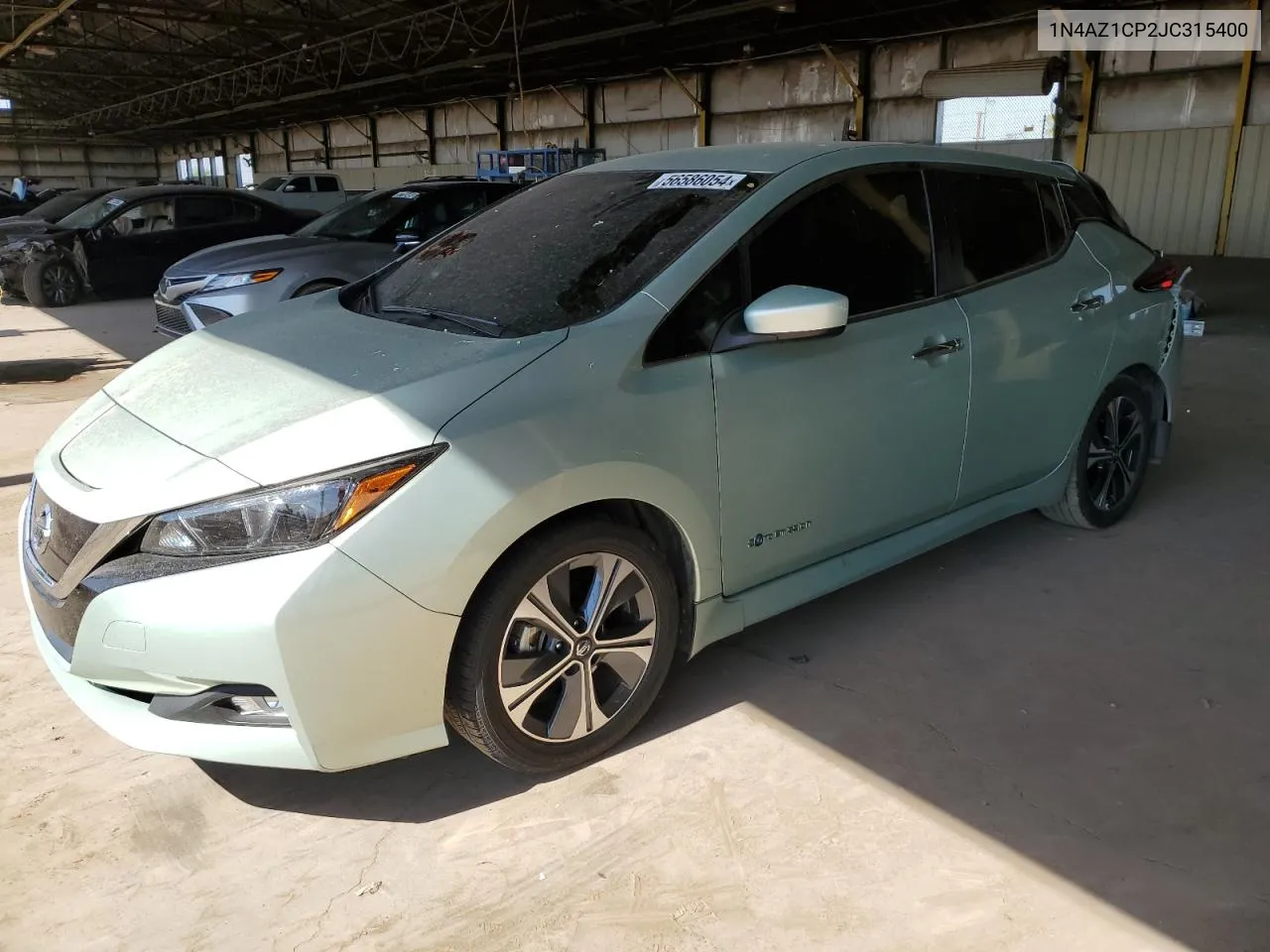 2018 Nissan Leaf S VIN: 1N4AZ1CP2JC315400 Lot: 56586054