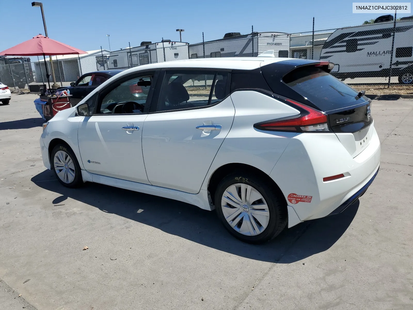 2018 Nissan Leaf S VIN: 1N4AZ1CP4JC302812 Lot: 64215114