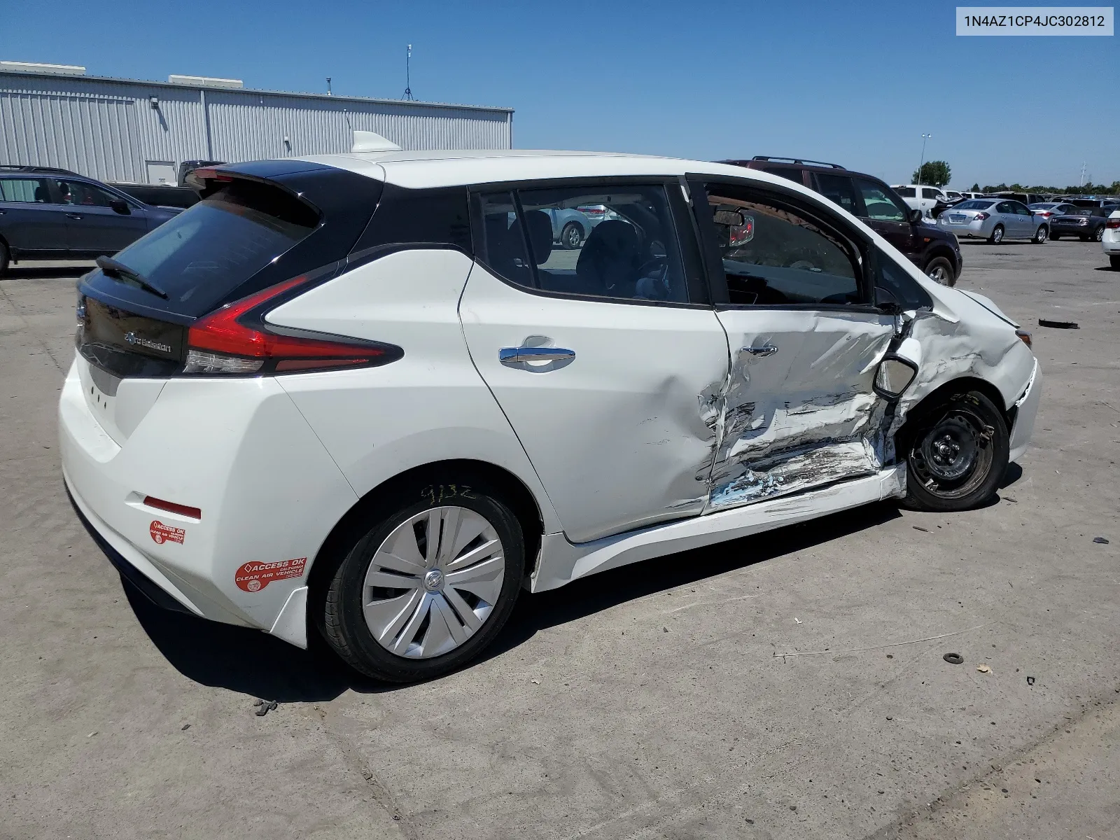 2018 Nissan Leaf S VIN: 1N4AZ1CP4JC302812 Lot: 64215114