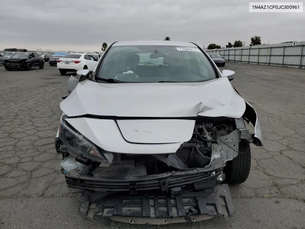 2018 Nissan Leaf S VIN: 1N4AZ1CP0JC300961 Lot: 71594914