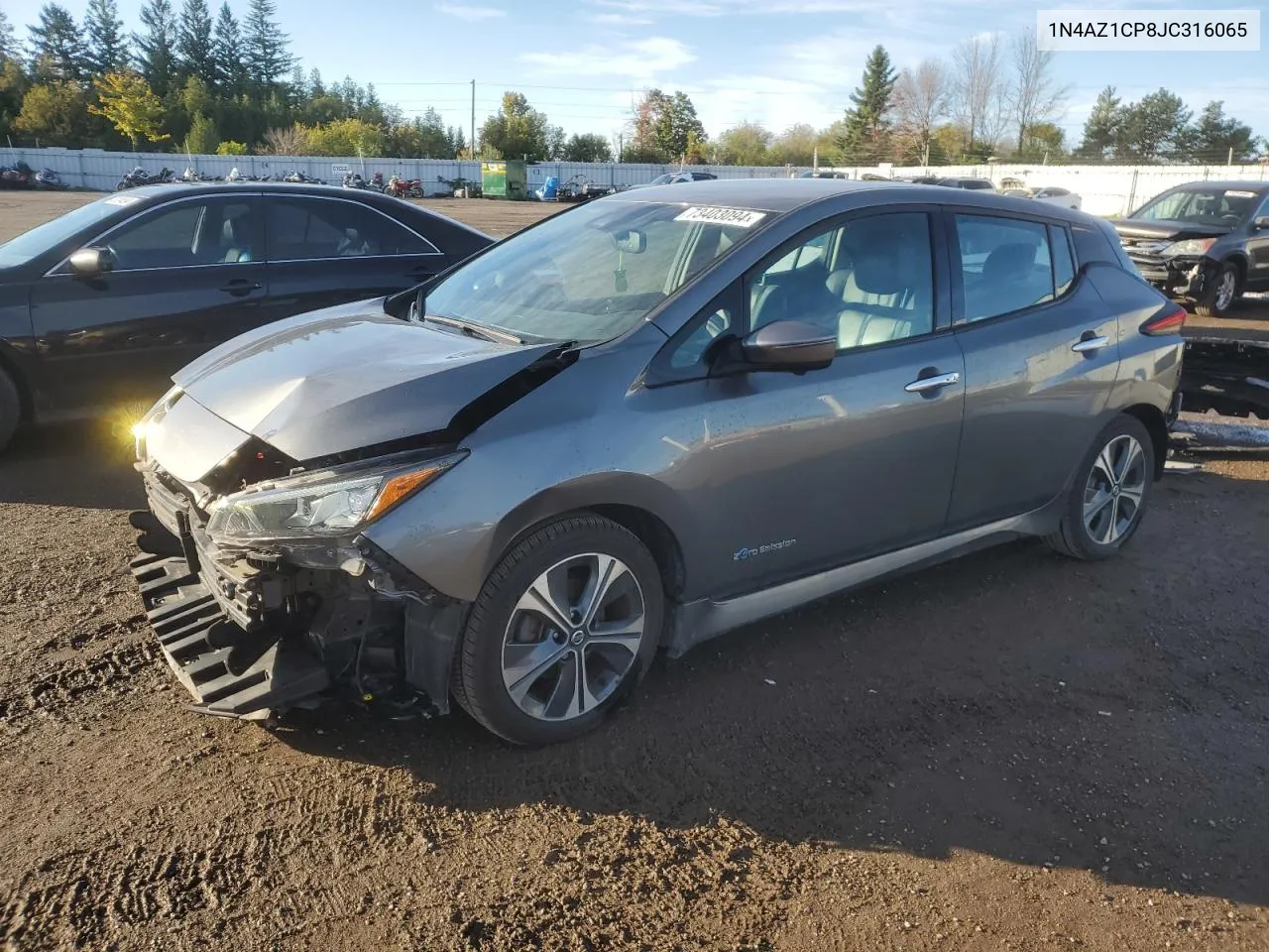 2018 Nissan Leaf S VIN: 1N4AZ1CP8JC316065 Lot: 73403094