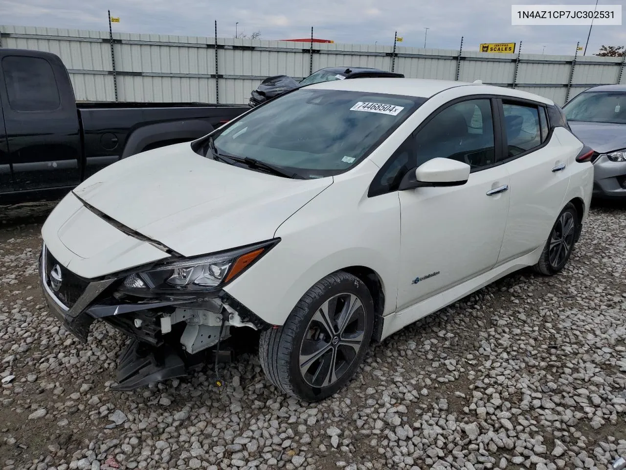 2018 Nissan Leaf S VIN: 1N4AZ1CP7JC302531 Lot: 74468504