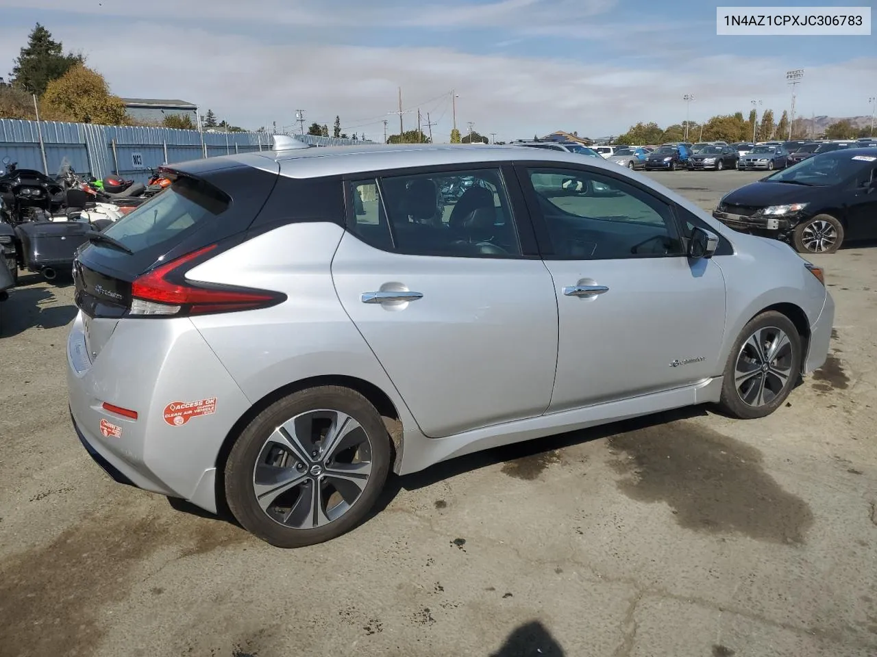 2018 Nissan Leaf S VIN: 1N4AZ1CPXJC306783 Lot: 77674214