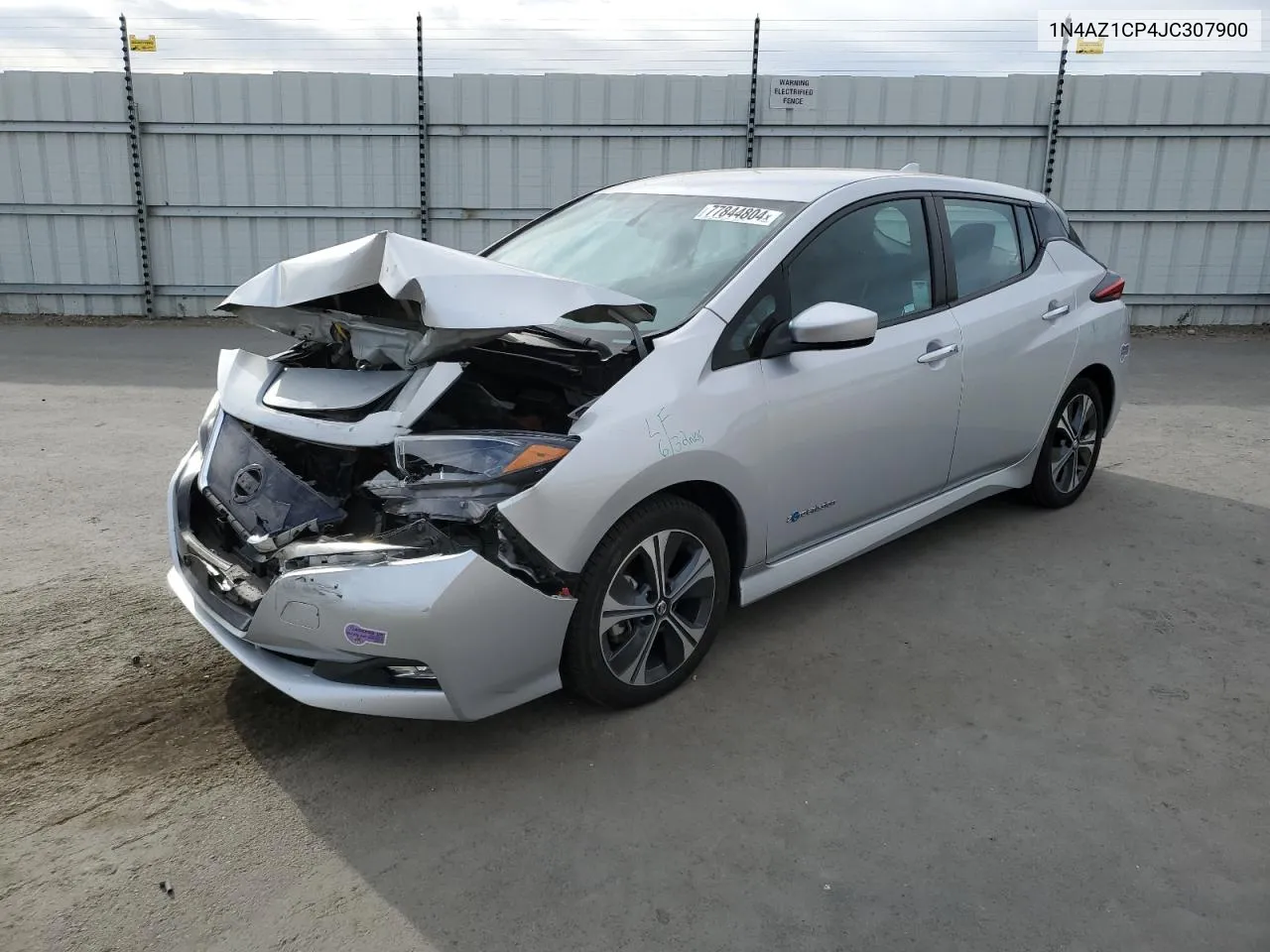 2018 Nissan Leaf S VIN: 1N4AZ1CP4JC307900 Lot: 77844804