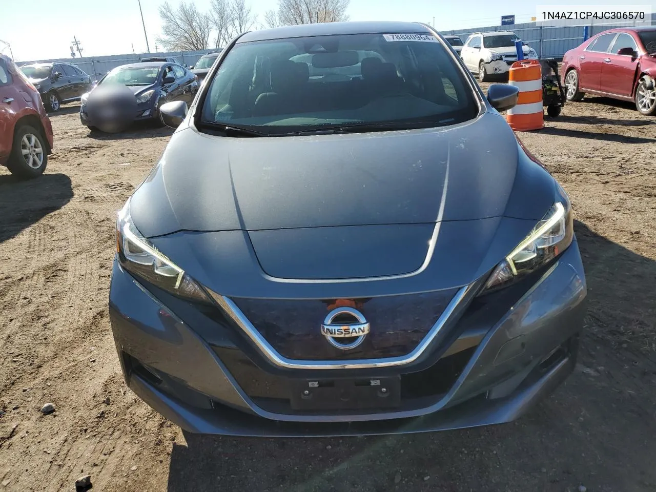 2018 Nissan Leaf S VIN: 1N4AZ1CP4JC306570 Lot: 78880964