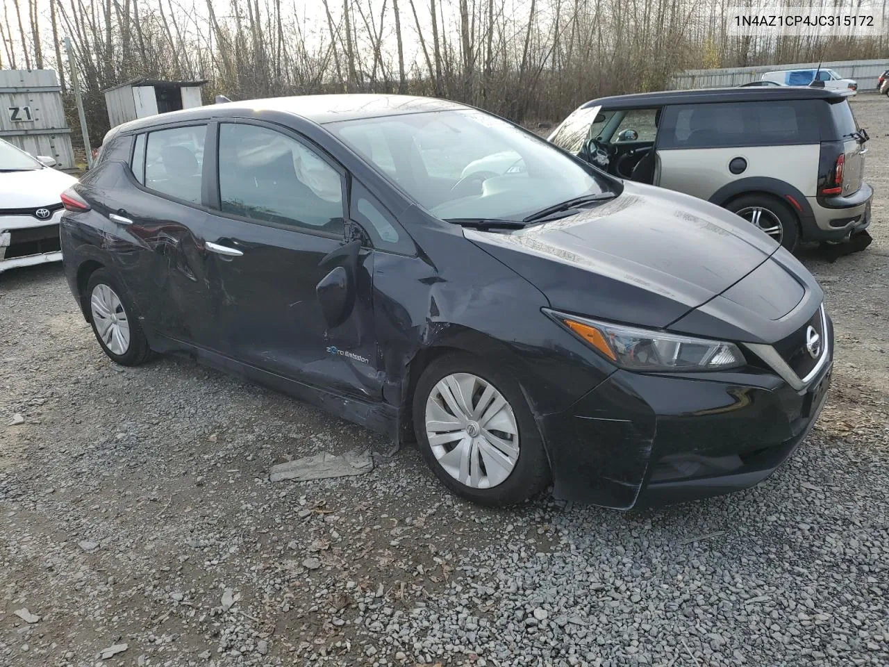 2018 Nissan Leaf S VIN: 1N4AZ1CP4JC315172 Lot: 80262854