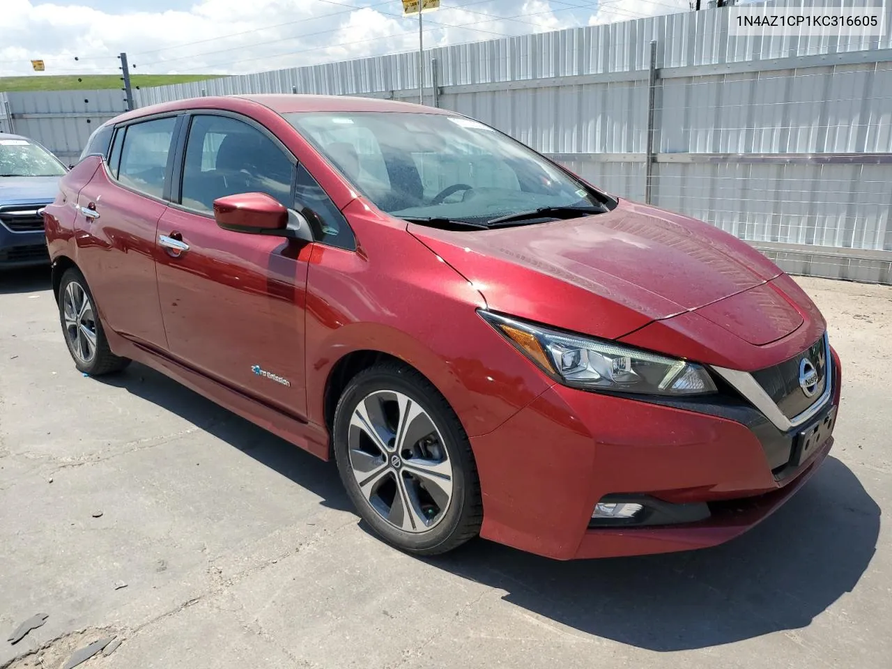 2019 Nissan Leaf S VIN: 1N4AZ1CP1KC316605 Lot: 57100324