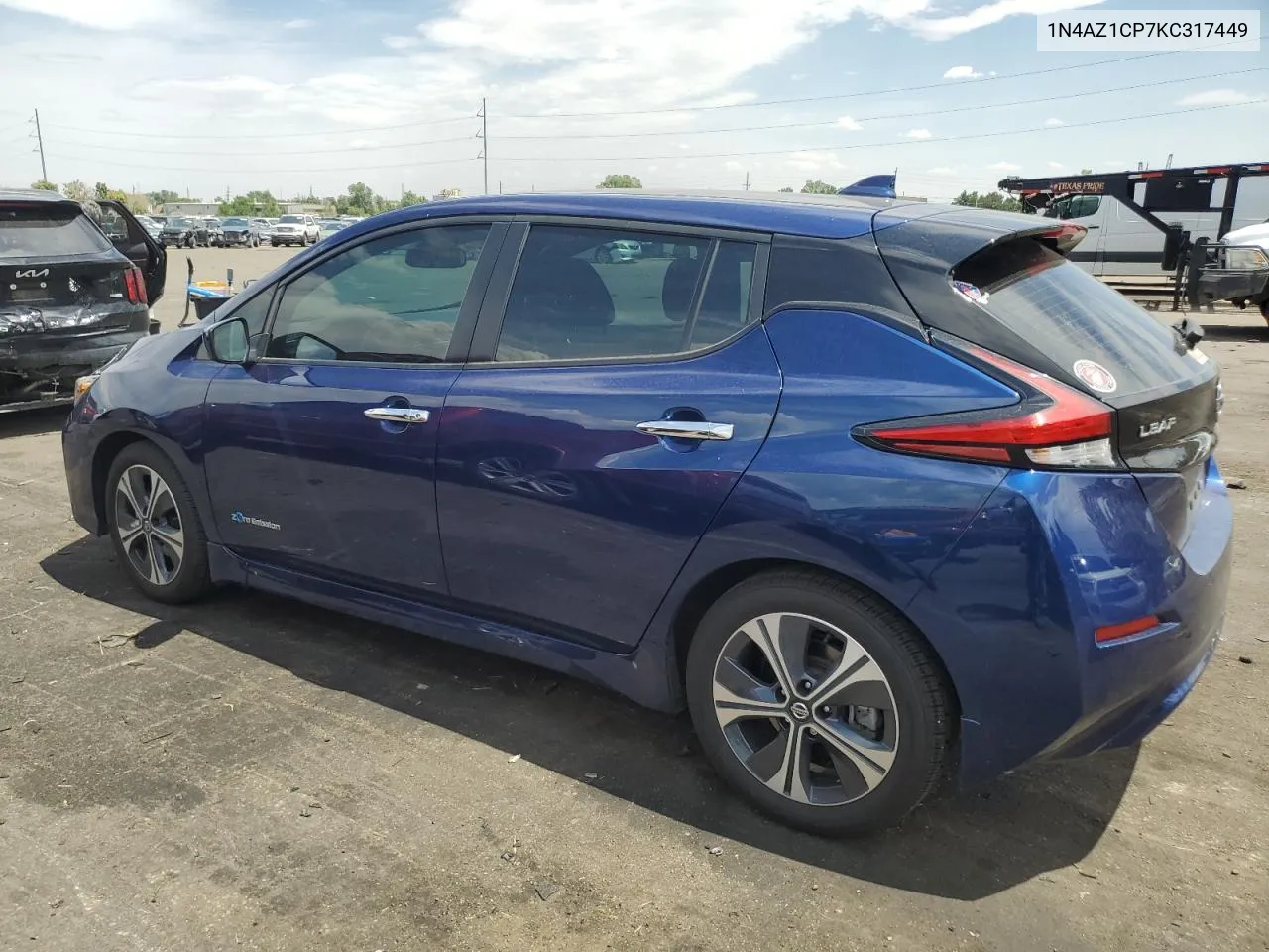 2019 Nissan Leaf S VIN: 1N4AZ1CP7KC317449 Lot: 62835304