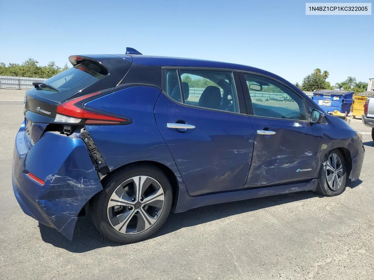 2019 Nissan Leaf S Plus VIN: 1N4BZ1CP1KC322005 Lot: 68082234