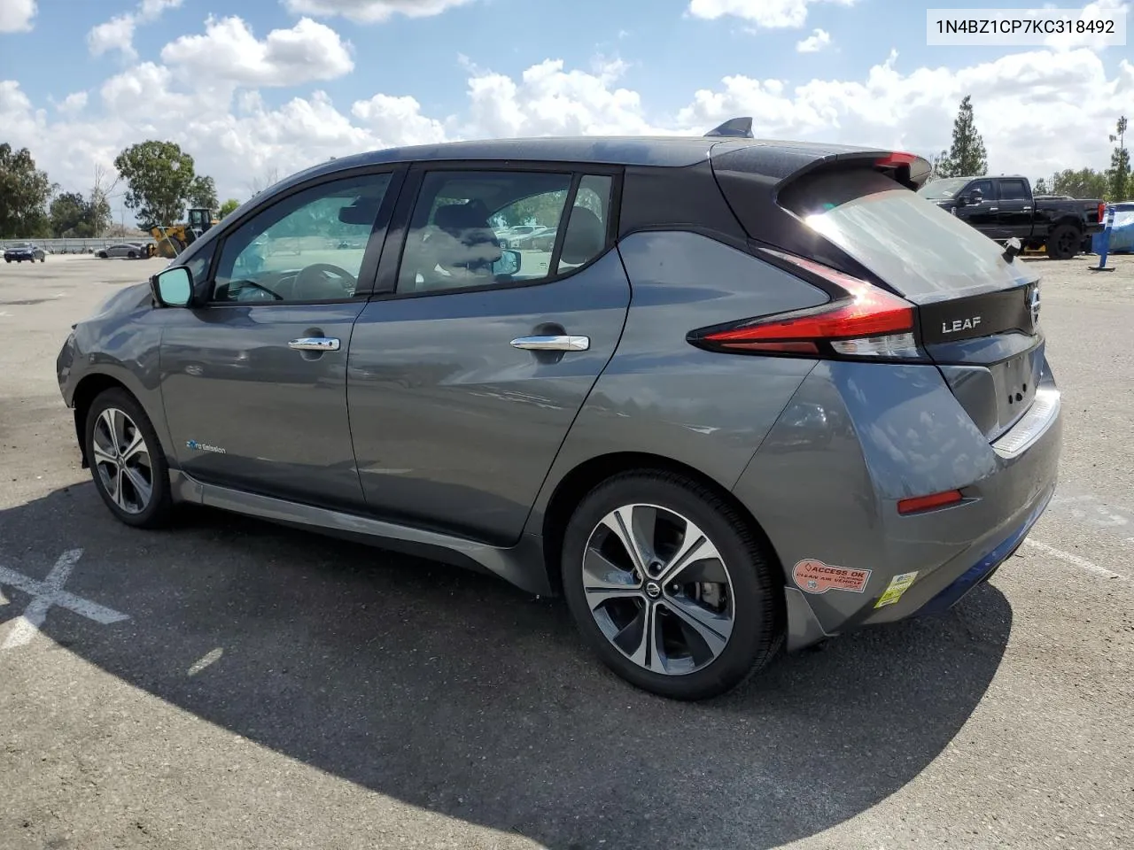 2019 Nissan Leaf S Plus VIN: 1N4BZ1CP7KC318492 Lot: 71045694