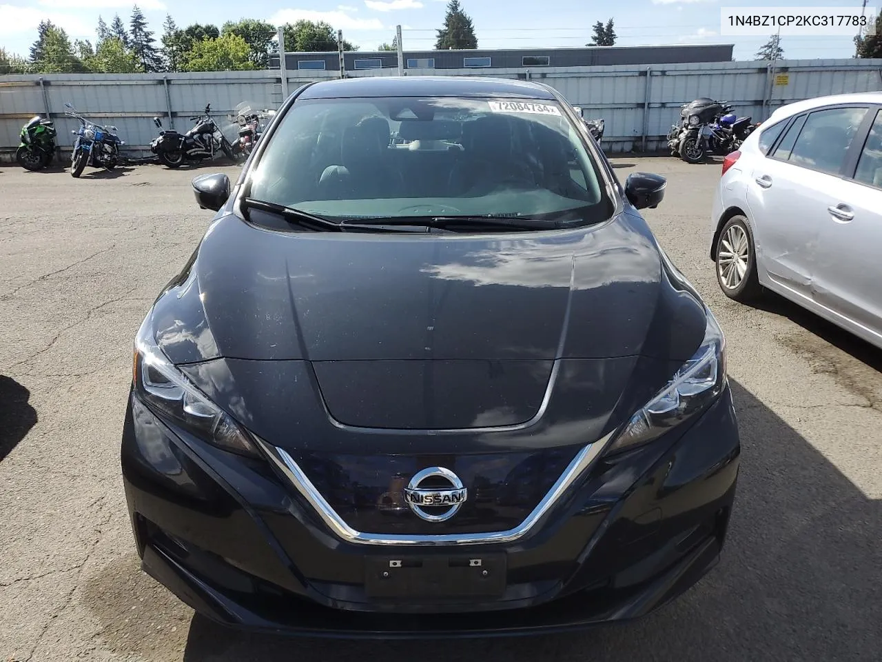 2019 Nissan Leaf S Plus VIN: 1N4BZ1CP2KC317783 Lot: 72084734