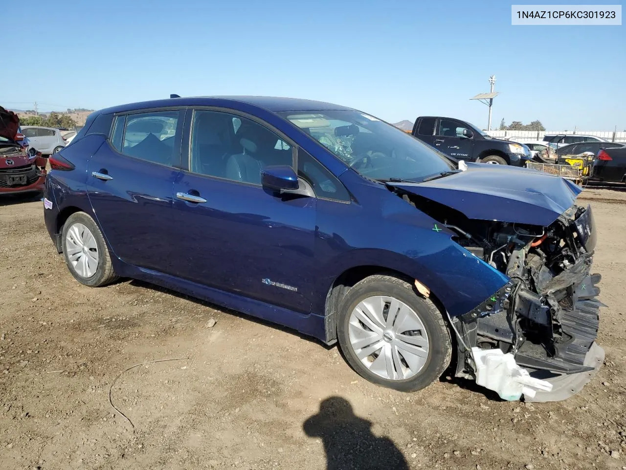 2019 Nissan Leaf S VIN: 1N4AZ1CP6KC301923 Lot: 72799254