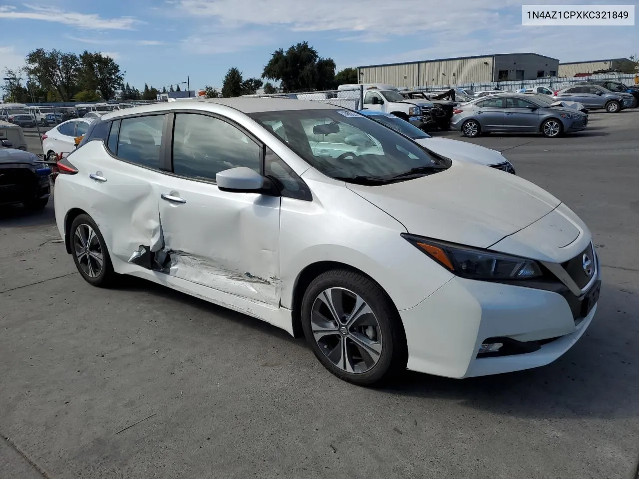 2019 Nissan Leaf S VIN: 1N4AZ1CPXKC321849 Lot: 74538214