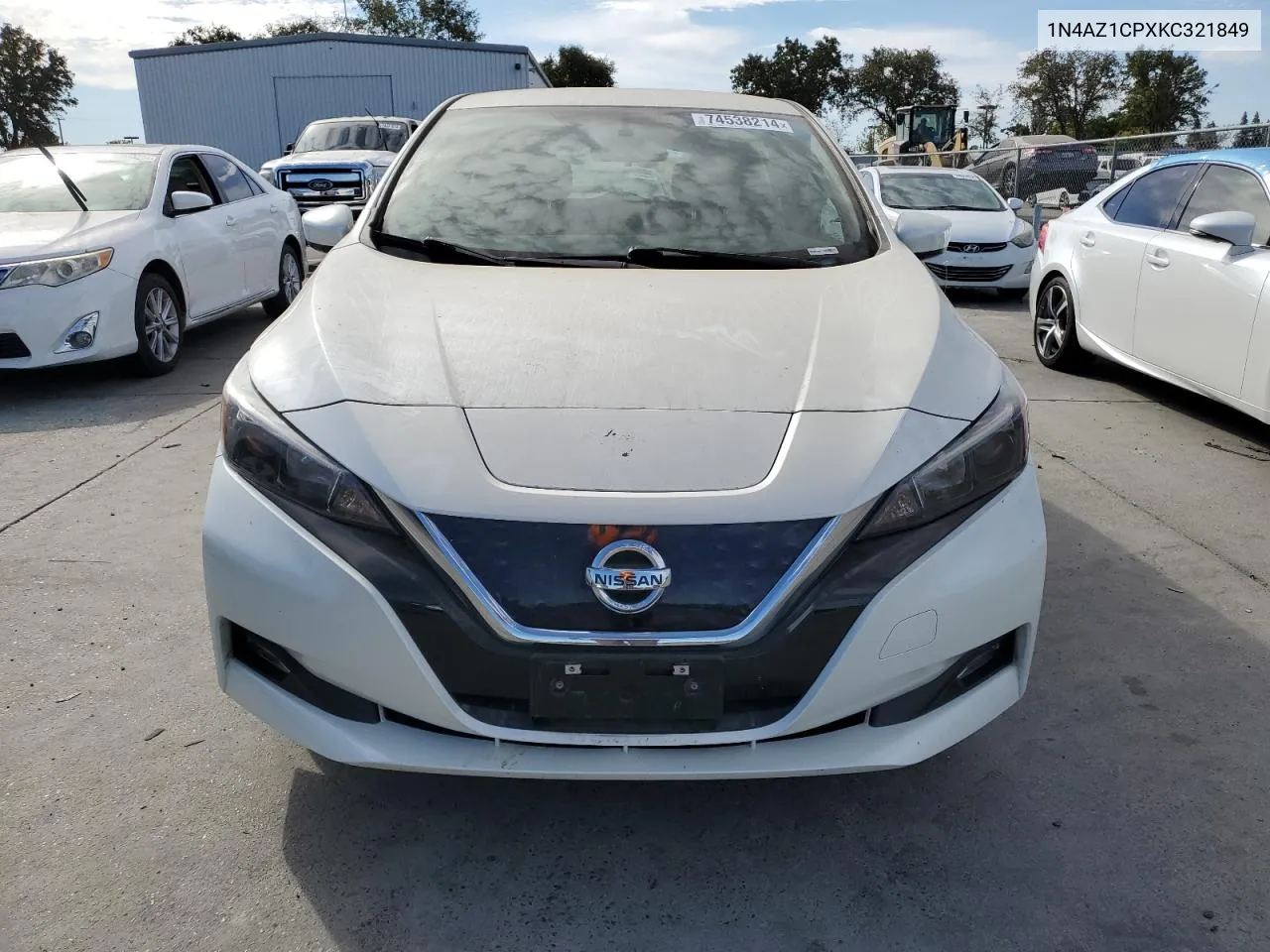 2019 Nissan Leaf S VIN: 1N4AZ1CPXKC321849 Lot: 74538214