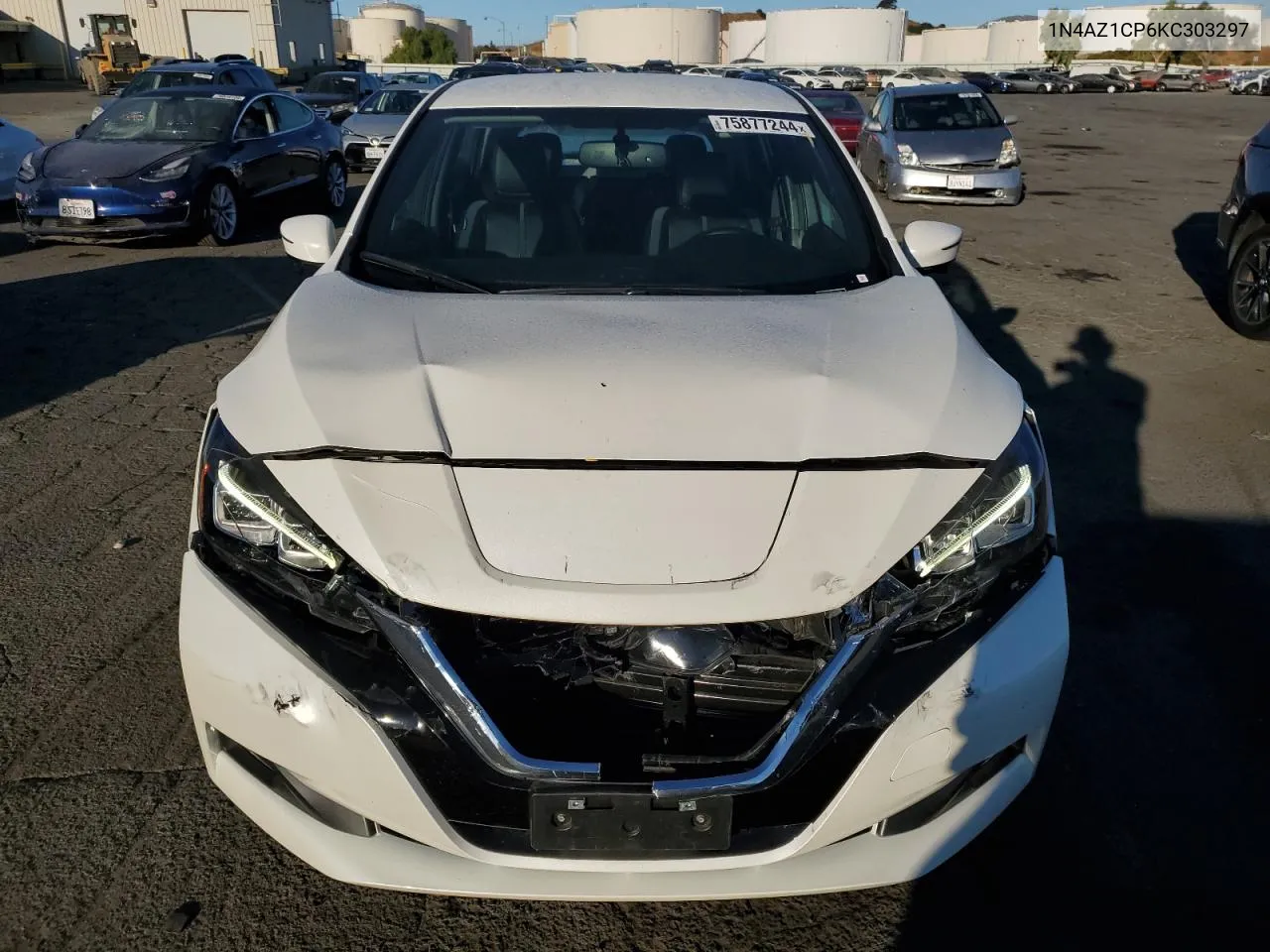 2019 Nissan Leaf S VIN: 1N4AZ1CP6KC303297 Lot: 75877244