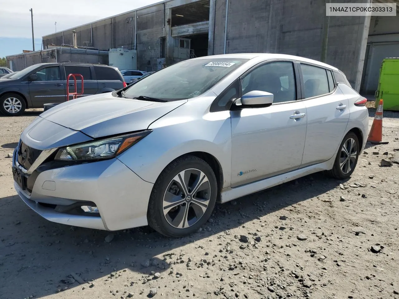 2019 Nissan Leaf S VIN: 1N4AZ1CP0KC303313 Lot: 75980154