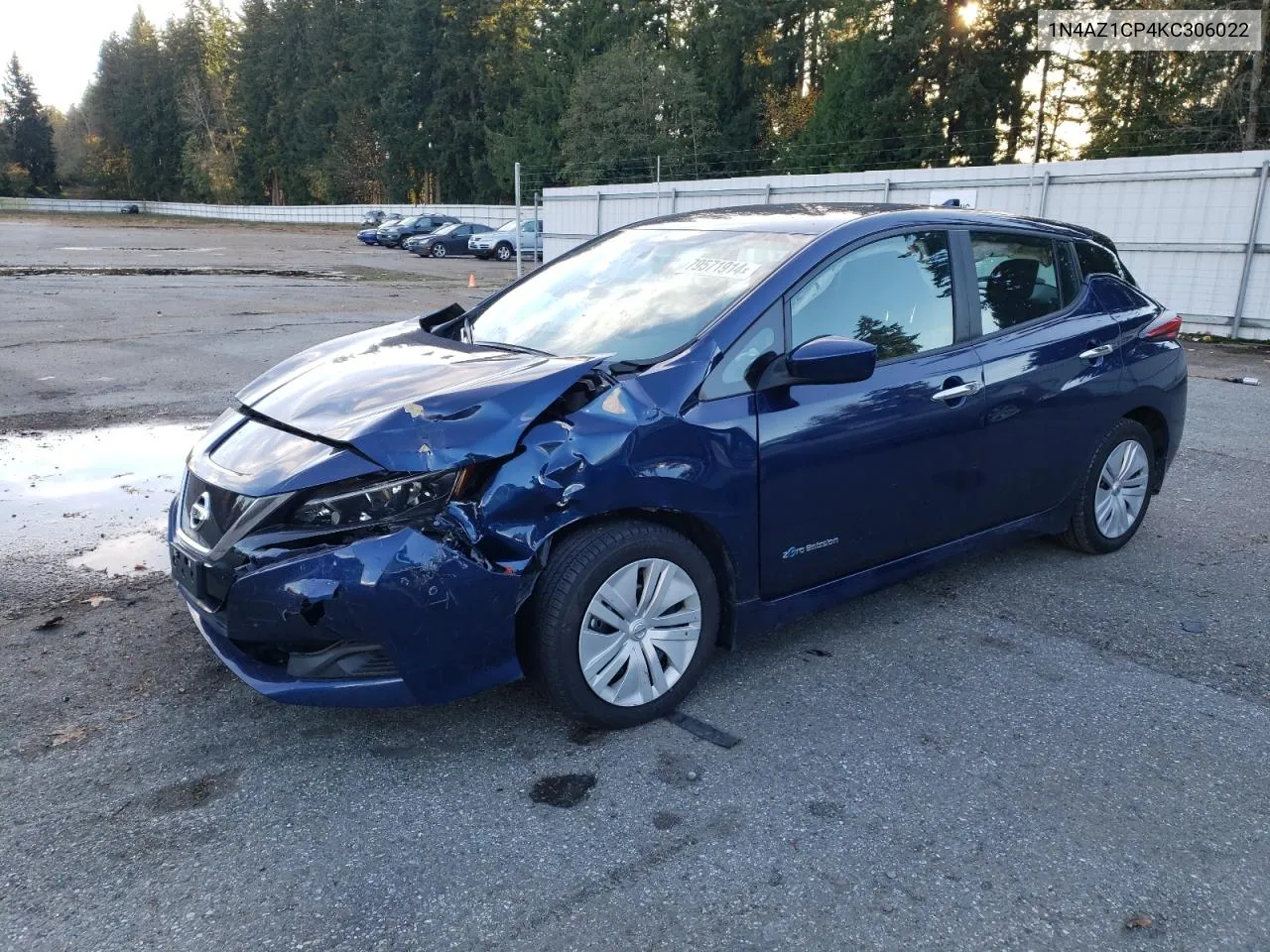 2019 Nissan Leaf S VIN: 1N4AZ1CP4KC306022 Lot: 79571914