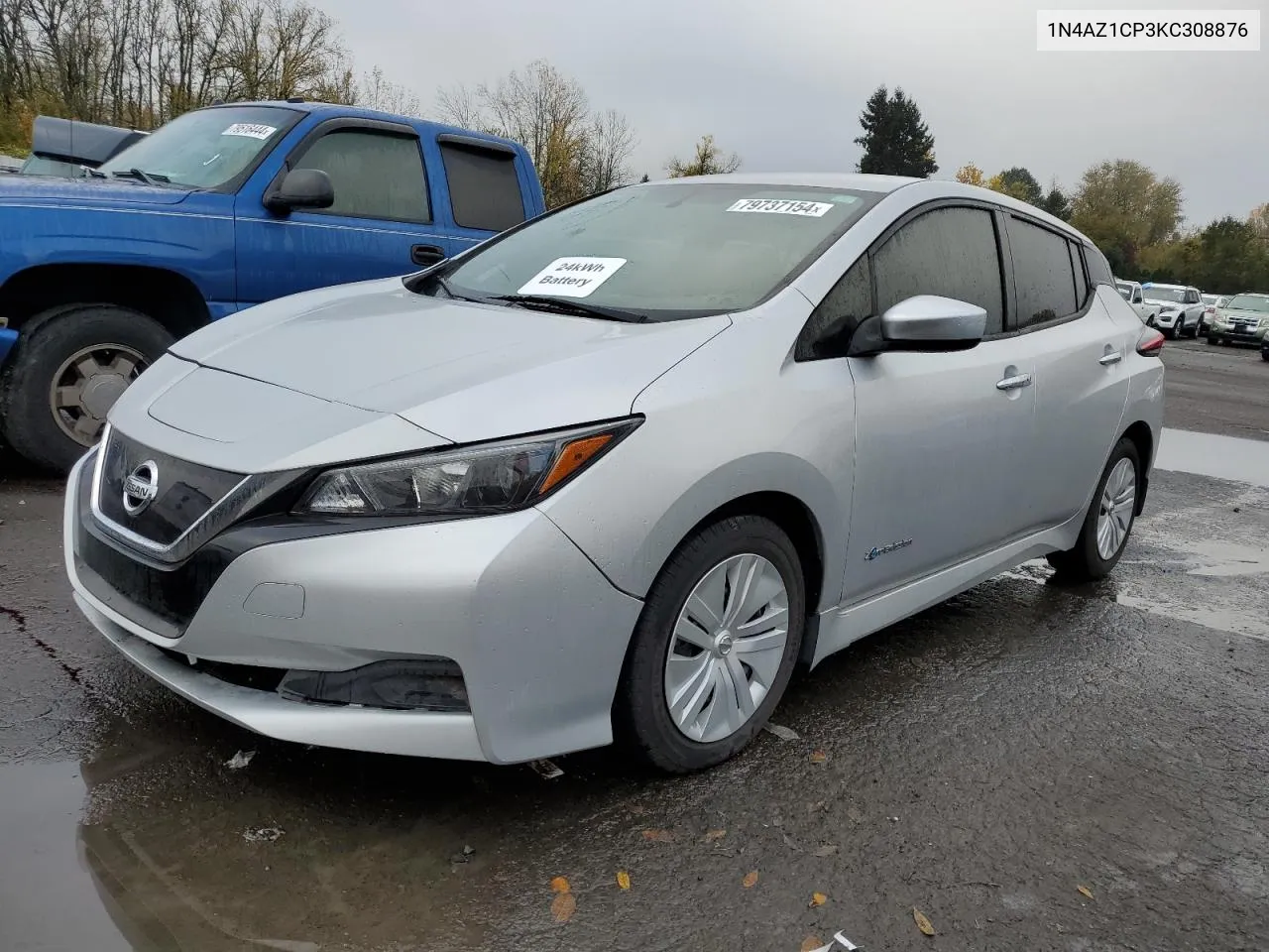 2019 Nissan Leaf S VIN: 1N4AZ1CP3KC308876 Lot: 79737154