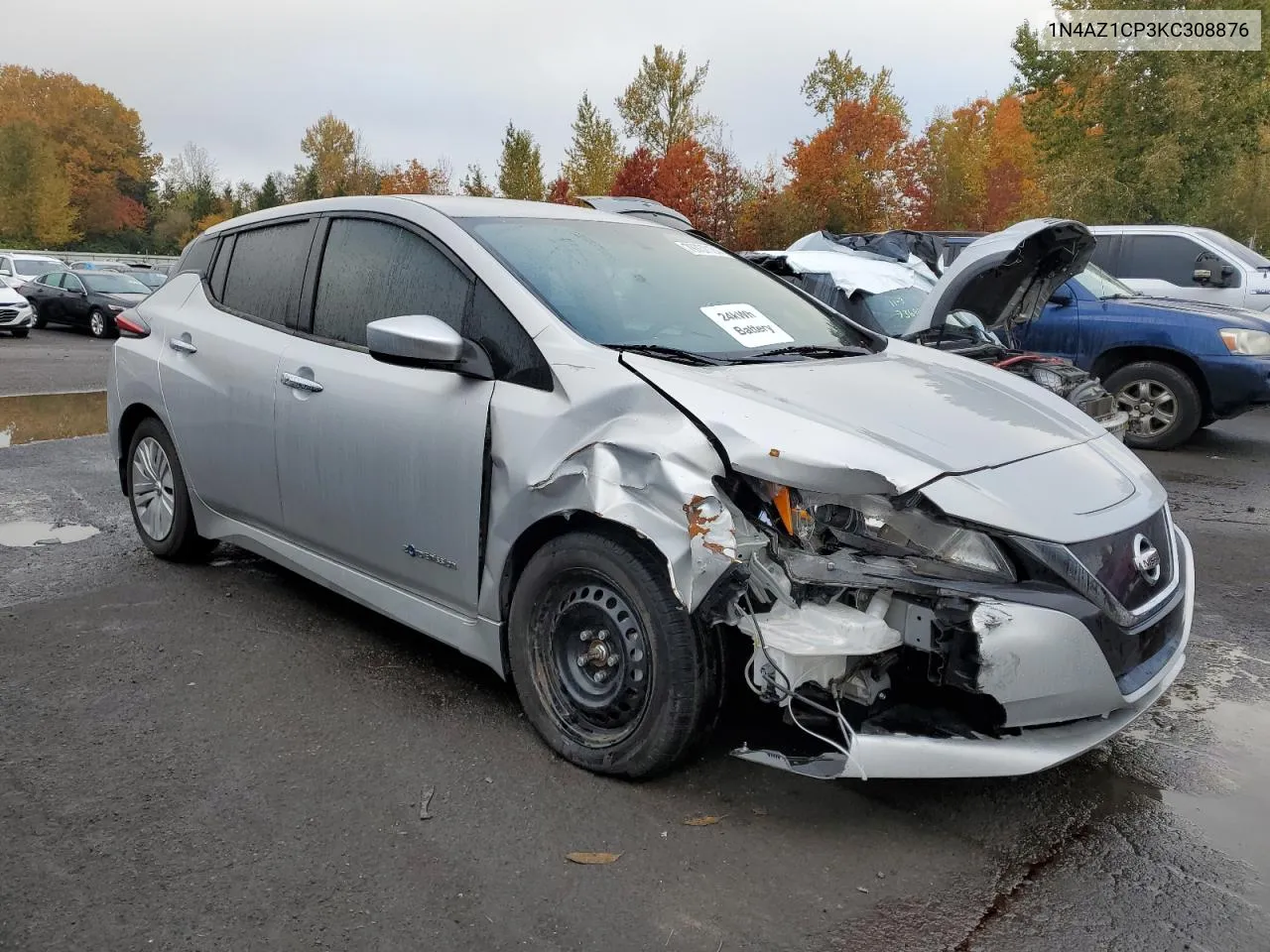 2019 Nissan Leaf S VIN: 1N4AZ1CP3KC308876 Lot: 79737154