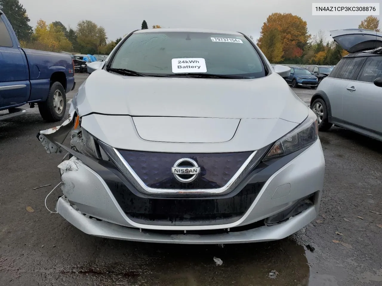 2019 Nissan Leaf S VIN: 1N4AZ1CP3KC308876 Lot: 79737154