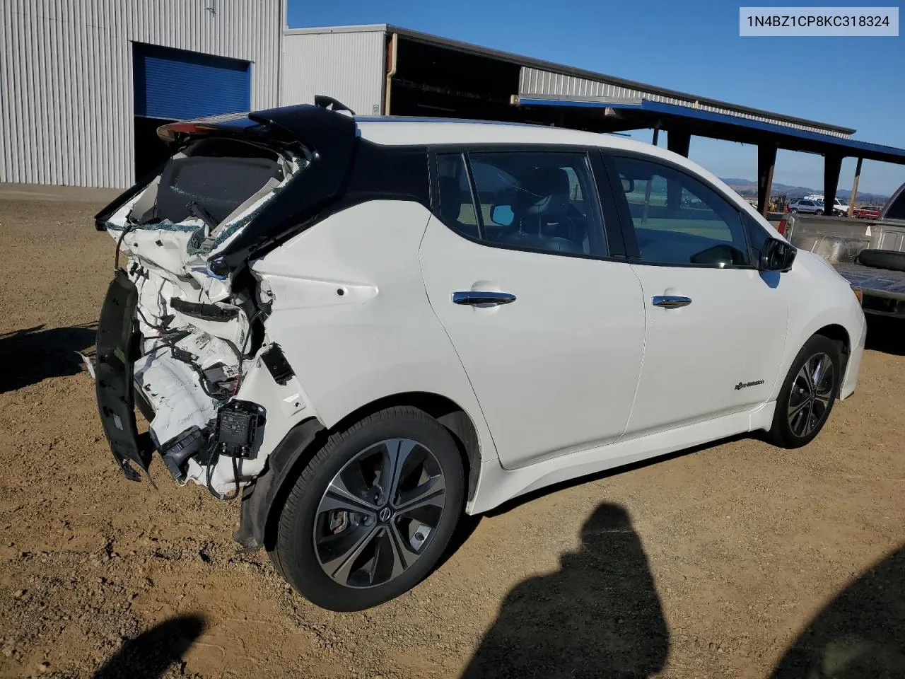 2019 Nissan Leaf S Plus VIN: 1N4BZ1CP8KC318324 Lot: 80060814