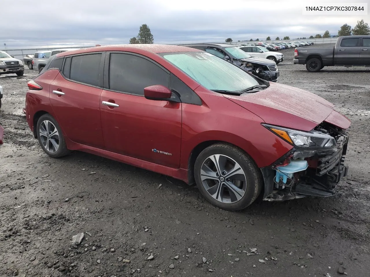 2019 Nissan Leaf S VIN: 1N4AZ1CP7KC307844 Lot: 80878484