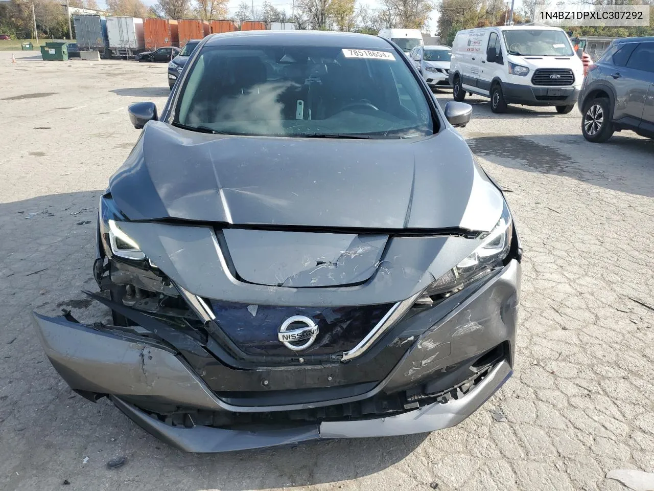 2020 Nissan Leaf Sl Plus VIN: 1N4BZ1DPXLC307292 Lot: 78518654