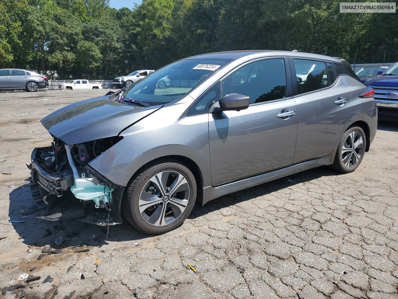 2021 Nissan Leaf Sv VIN: 1N4AZ1CV8MC550984 Lot: 68876224