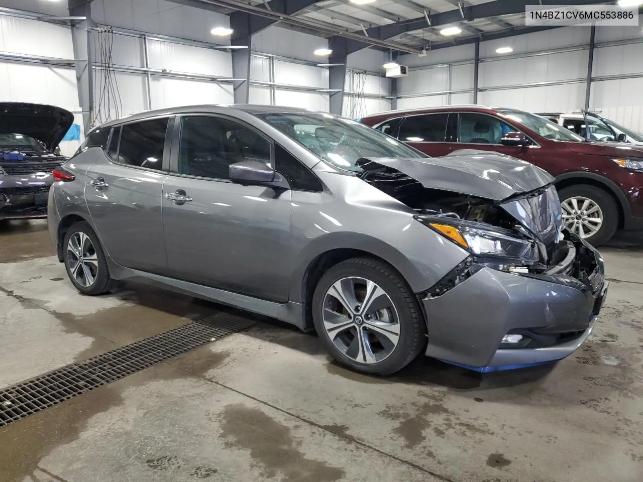 1N4BZ1CV6MC553886 2021 Nissan Leaf Sv Plus