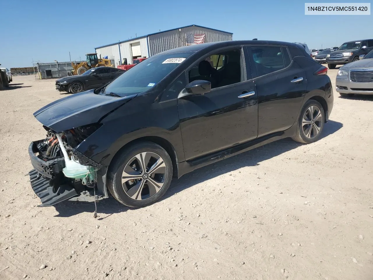 1N4BZ1CV5MC551420 2021 Nissan Leaf Sv Plus