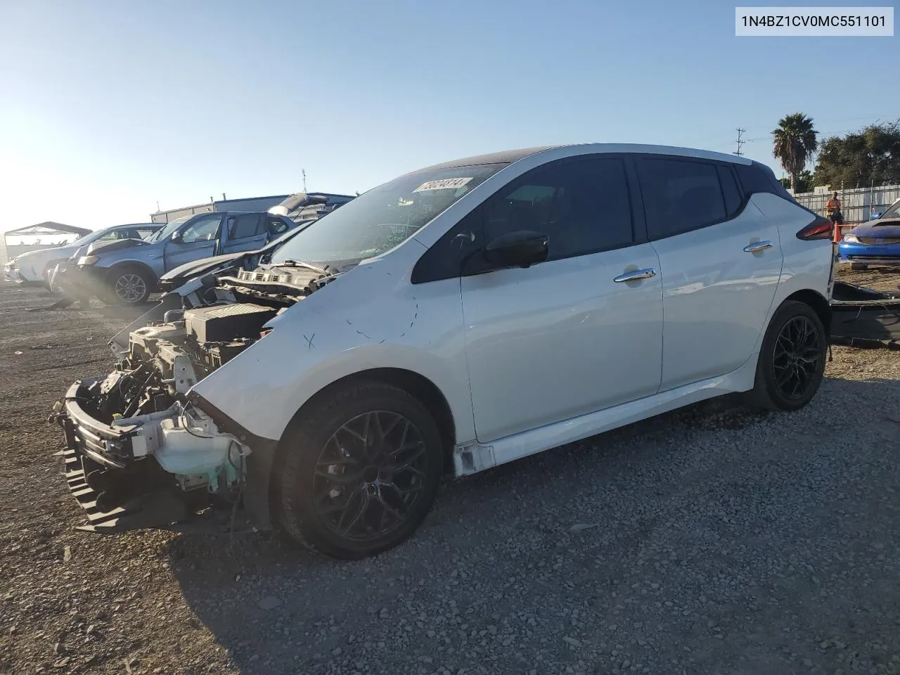 2021 Nissan Leaf Sv Plus VIN: 1N4BZ1CV0MC551101 Lot: 73024814