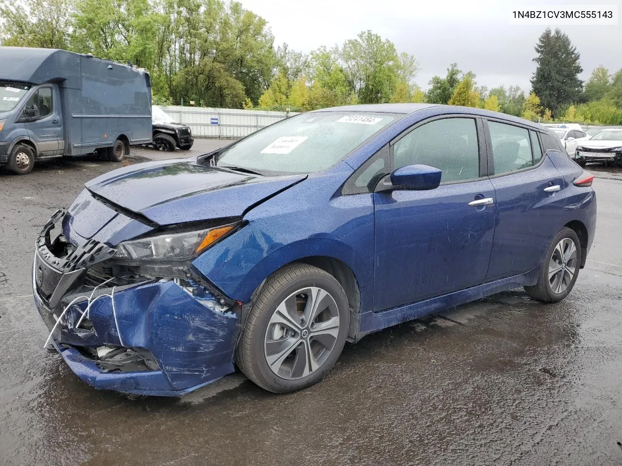 2021 Nissan Leaf Sv Plus VIN: 1N4BZ1CV3MC555143 Lot: 73241484