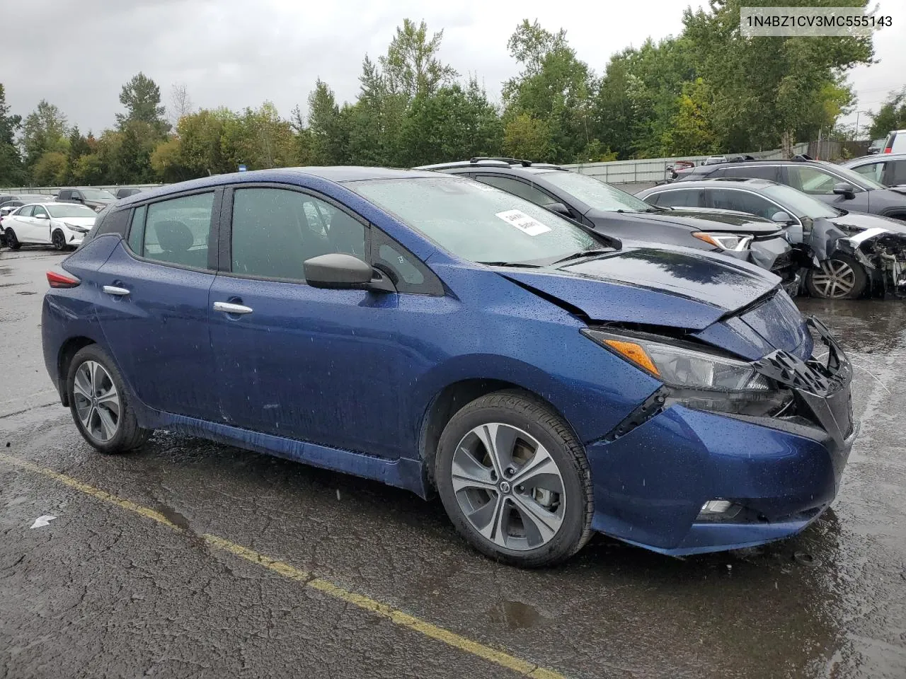 2021 Nissan Leaf Sv Plus VIN: 1N4BZ1CV3MC555143 Lot: 73241484