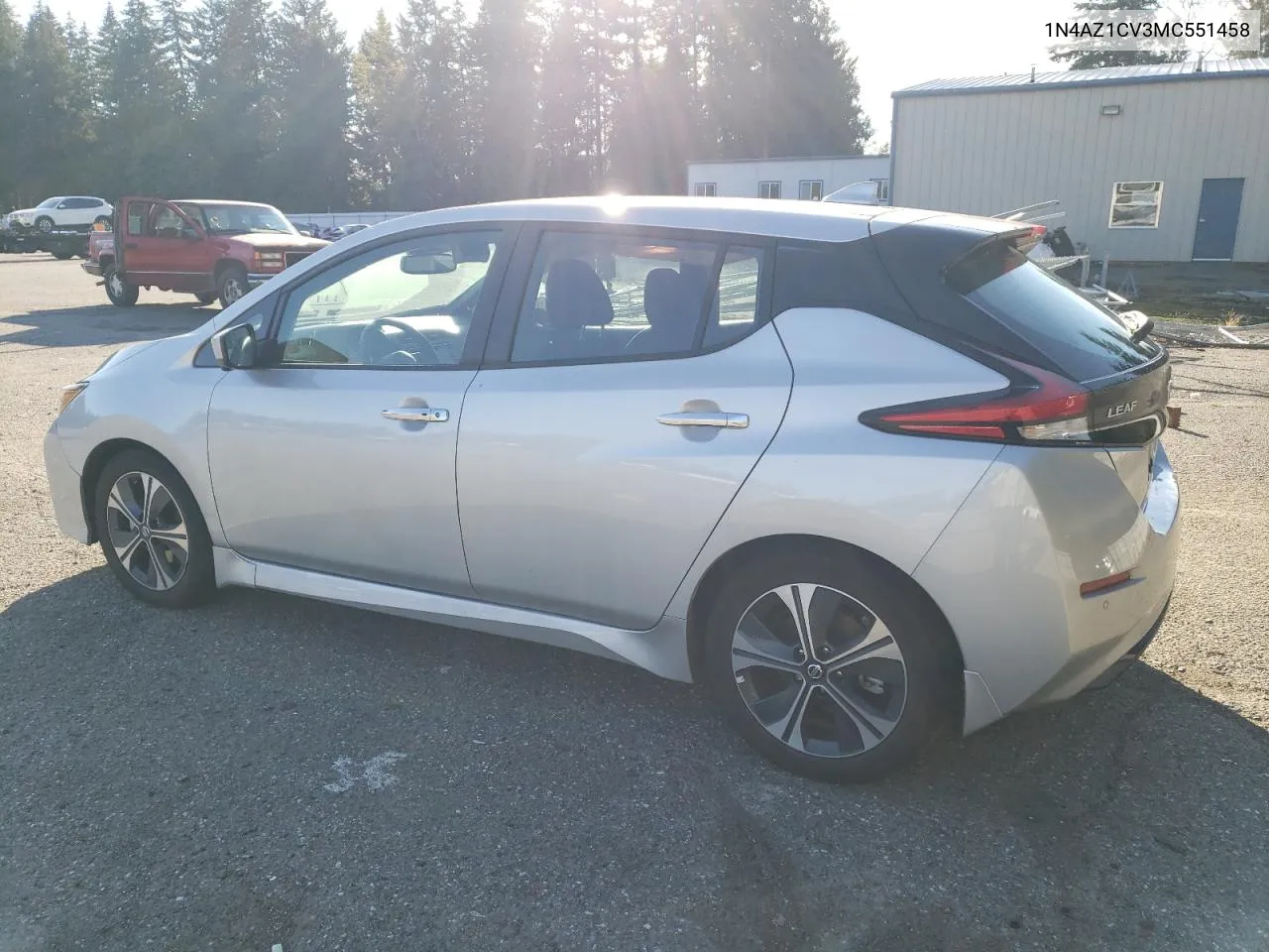 2021 Nissan Leaf Sv VIN: 1N4AZ1CV3MC551458 Lot: 75056654