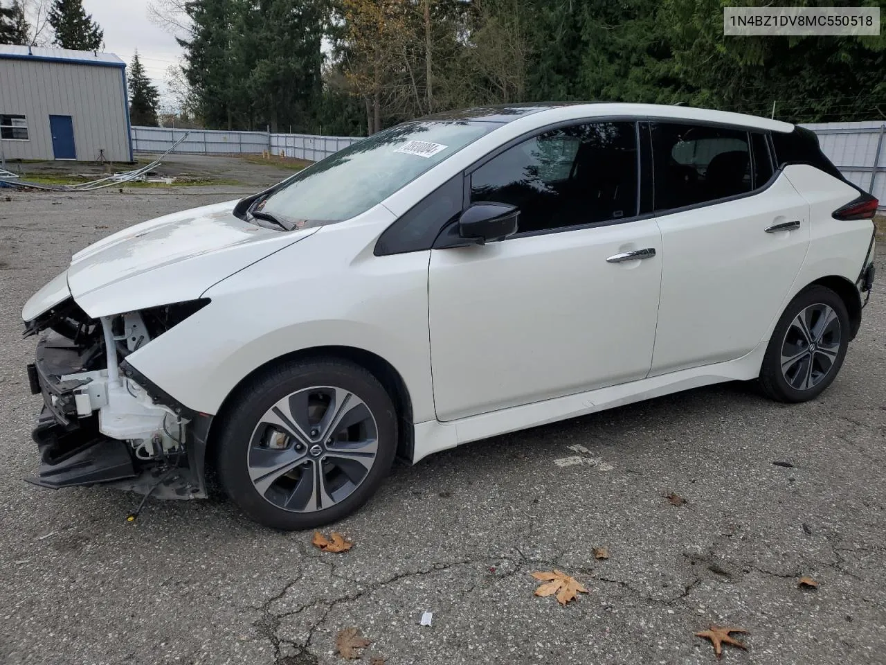 2021 Nissan Leaf Sl Plus VIN: 1N4BZ1DV8MC550518 Lot: 78930004