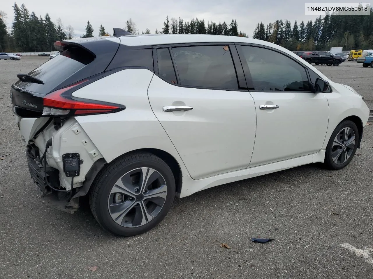 2021 Nissan Leaf Sl Plus VIN: 1N4BZ1DV8MC550518 Lot: 78930004