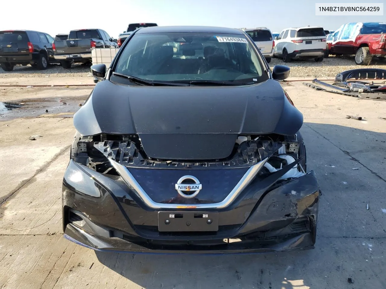 2022 Nissan Leaf S Plus VIN: 1N4BZ1BV8NC564259 Lot: 71649384