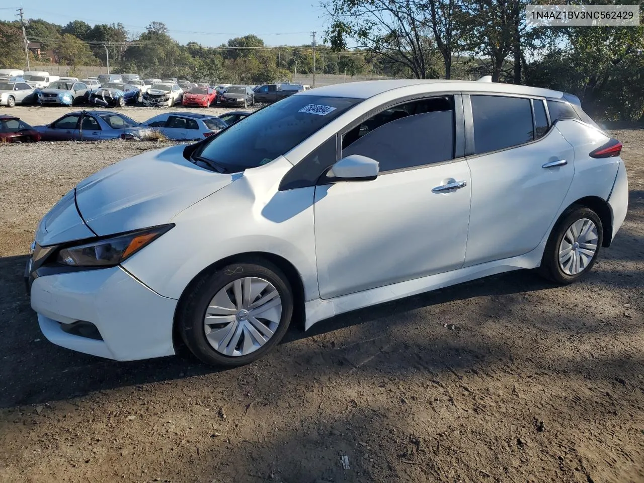 2022 Nissan Leaf S VIN: 1N4AZ1BV3NC562429 Lot: 76349694