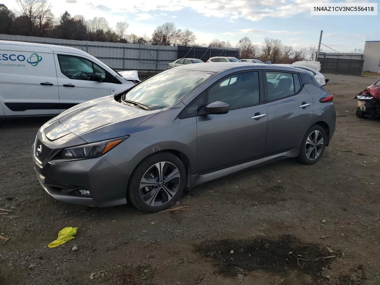 2022 Nissan Leaf Sv VIN: 1N4AZ1CV3NC556418 Lot: 80858384