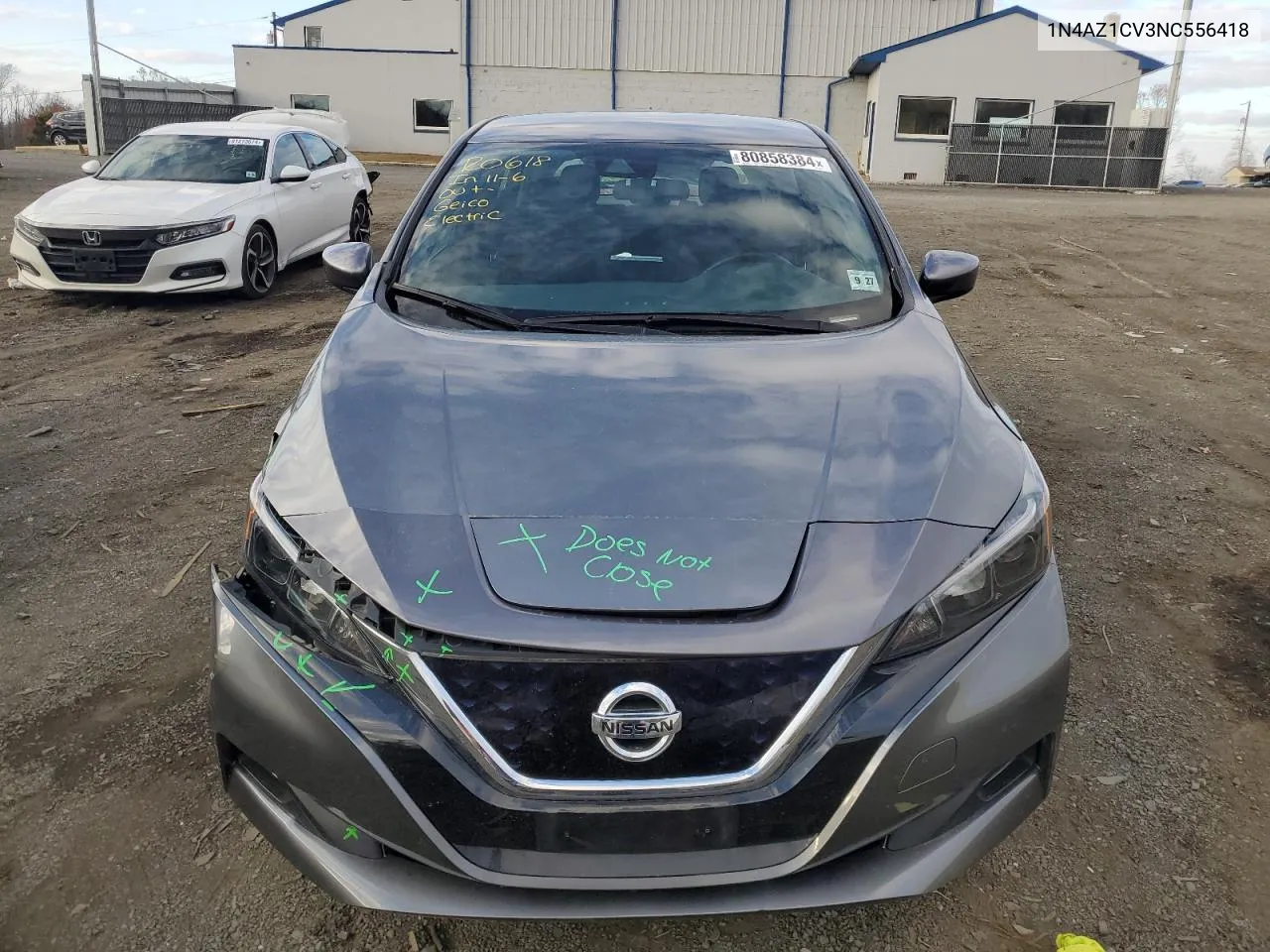 2022 Nissan Leaf Sv VIN: 1N4AZ1CV3NC556418 Lot: 80858384