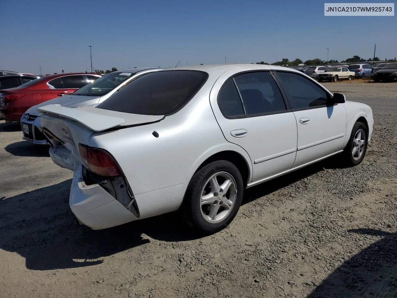 1998 Nissan Maxima Gle VIN: JN1CA21D7WM925743 Lot: 69066864