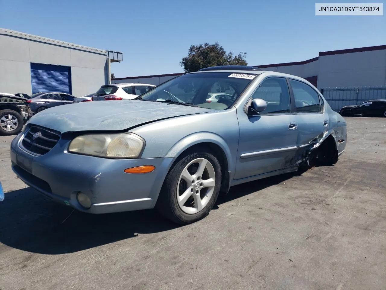 2000 Nissan Maxima Gle VIN: JN1CA31D9YT543874 Lot: 69275784